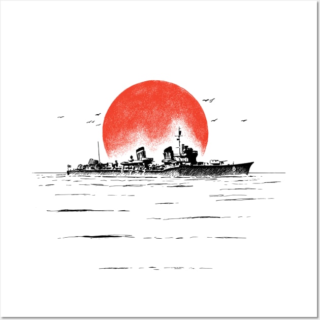 WW2 Japanese warships Wall Art by TrocaBoo